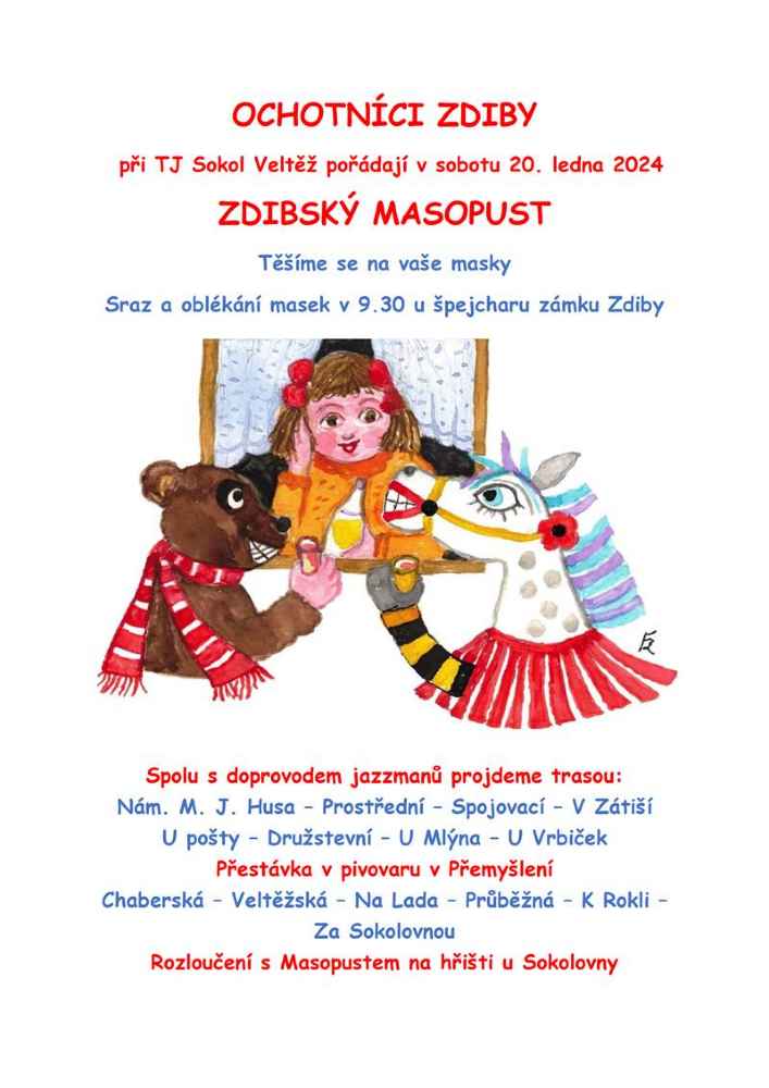 Masopust Zdiby 2024